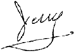 Jerry's signature